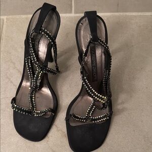 Giuseppe Zanotti Black Embellished Women's Sandals